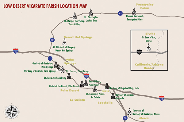 Low Desert Vicariate Map