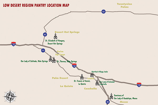 Low Desert Vicariate Map