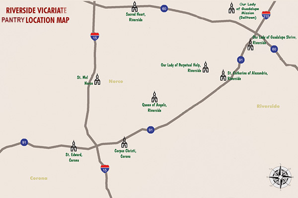 Riverside Vicariate Map